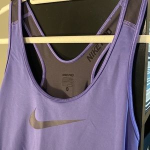 Purple Nike pro tank